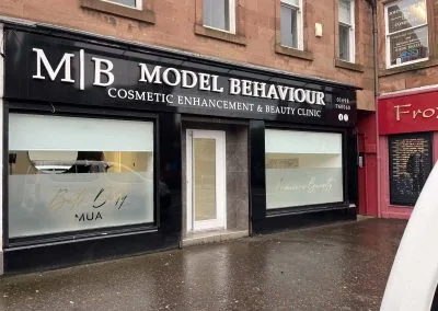 Retail storefront blinds and shutters installation